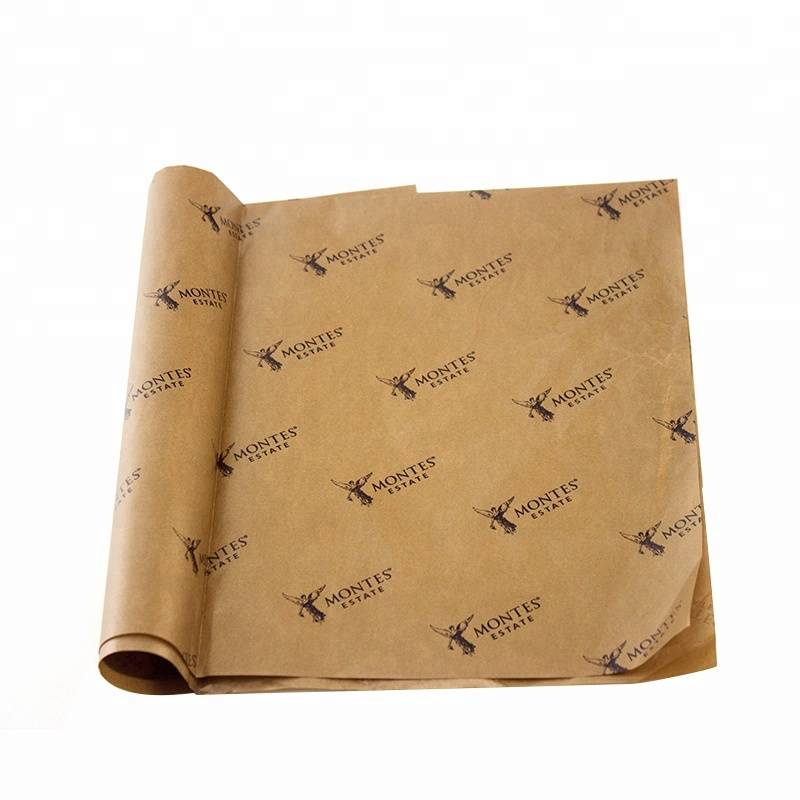 Papel High Quality Custom Brand,Logo Kraft Wrapping Paper For Flowers,Shoes,Clothes Packing